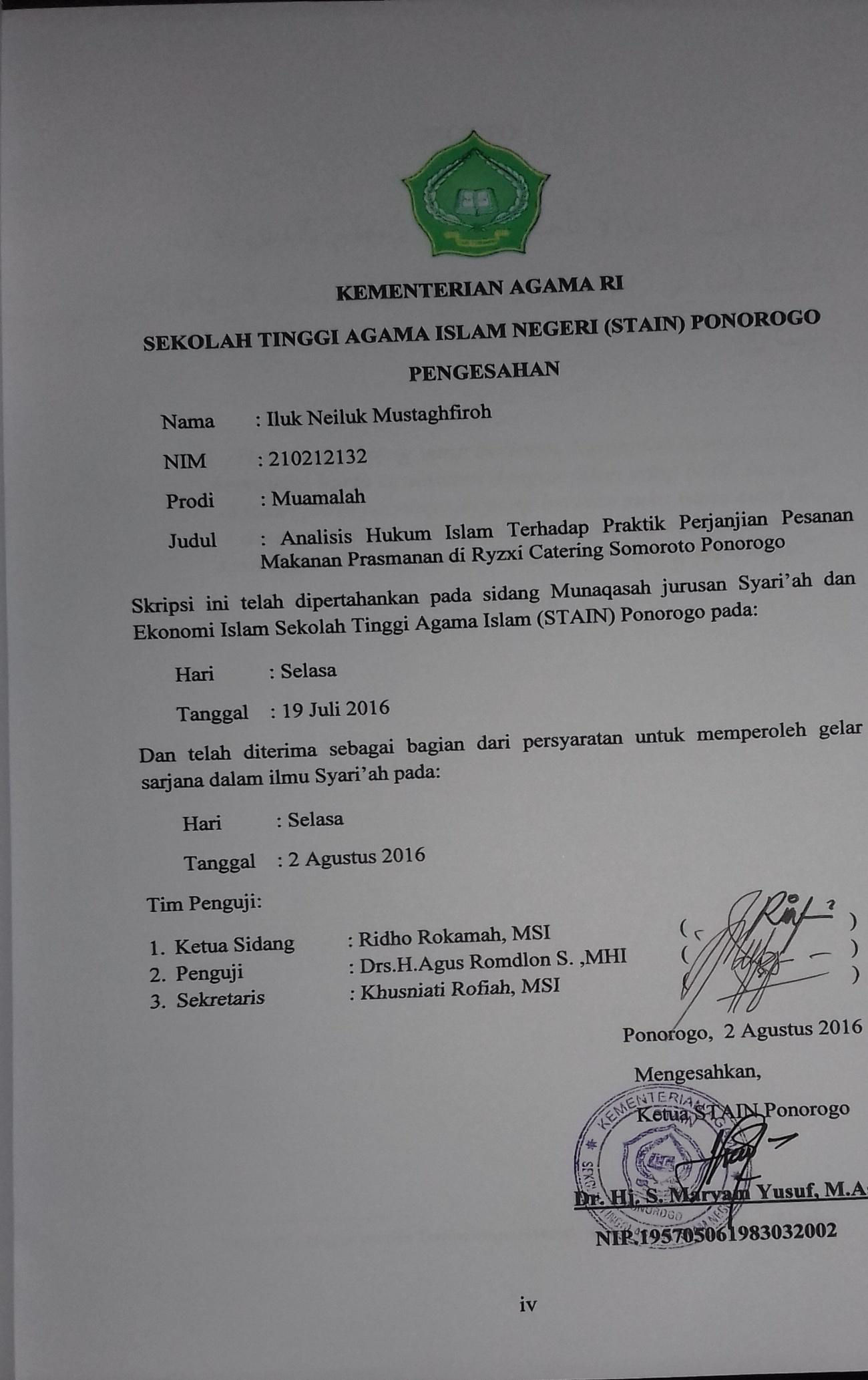 Detail Contoh Surat Perjanjian Pemesanan Catering Nomer 39