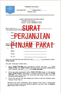 Detail Contoh Surat Perjanjian Pinjam Pakai Aset Daerah Nomer 5