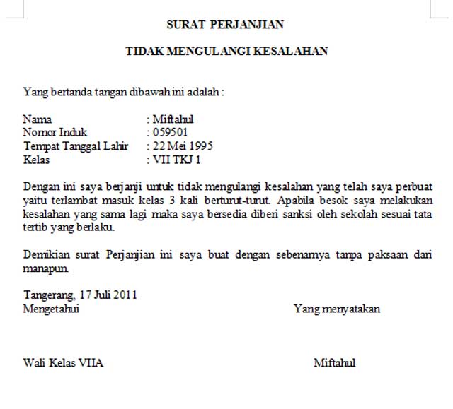 Halaman Unduh untuk file Contoh Surat Perjanjian Sekolah yang ke 9