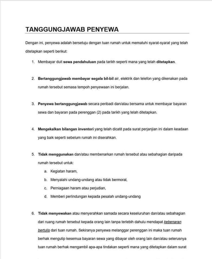 Detail Contoh Surat Perjanjian Sewa Menyewa Rumah Nomer 40