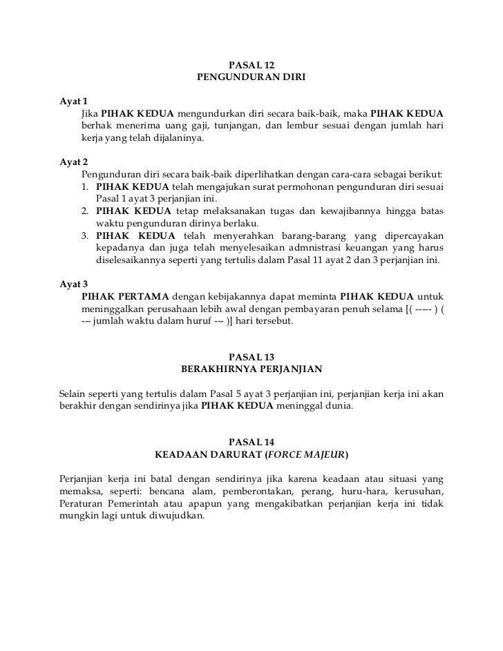 Detail Contoh Surat Perjanjian Usaha Nomer 22