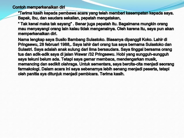 Detail Contoh Surat Perkenalan Pribadi Nomer 43