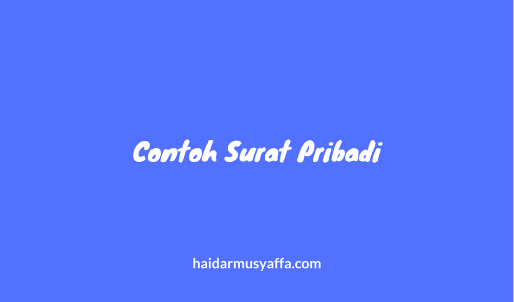 Detail Contoh Surat Perkenalan Pribadi Nomer 49