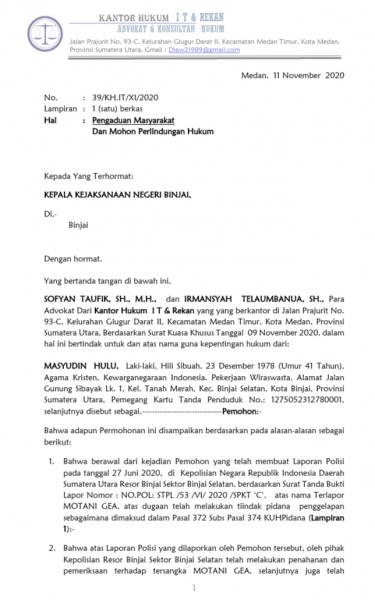 Detail Contoh Surat Perlindungan Hukum Nomer 11