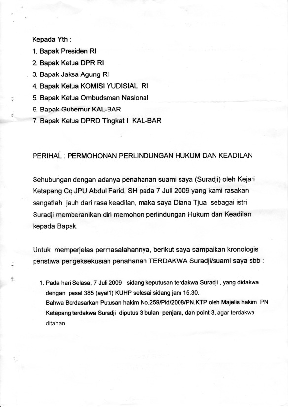 Detail Contoh Surat Perlindungan Hukum Nomer 13