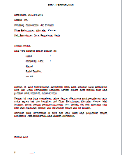 Detail Contoh Surat Permintaan Nomer 26