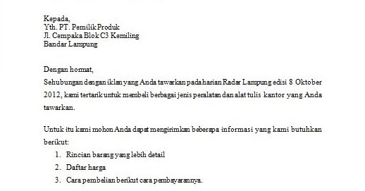 Detail Contoh Surat Permintaan Nomer 53