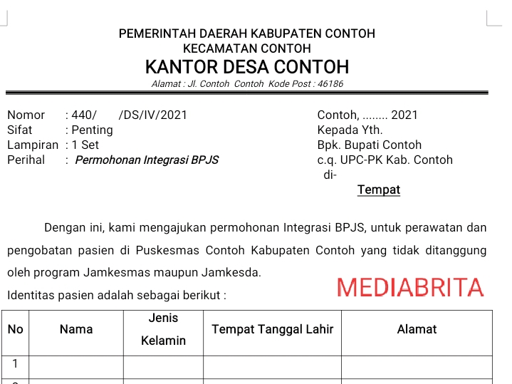 Detail Contoh Surat Permintaan Barang Inventaris Kantor Nomer 52