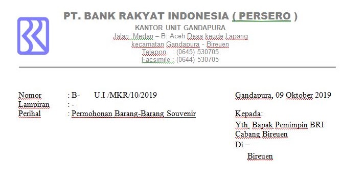 Detail Contoh Surat Permintaan Barang Kepada Atasan Nomer 55