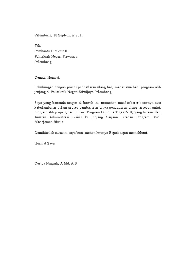 Detail Contoh Surat Permintaan Maaf Nomer 17