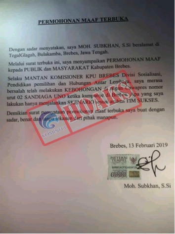 Detail Contoh Surat Permintaan Maaf Nomer 20