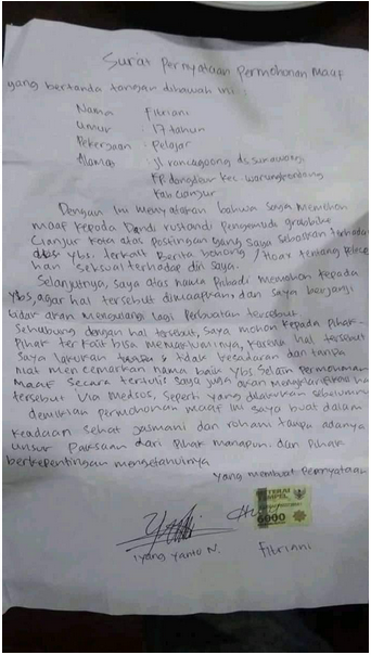 Detail Contoh Surat Permintaan Maaf Nomer 39