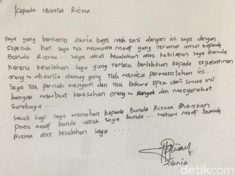 Detail Contoh Surat Permintaan Maaf Nomer 40
