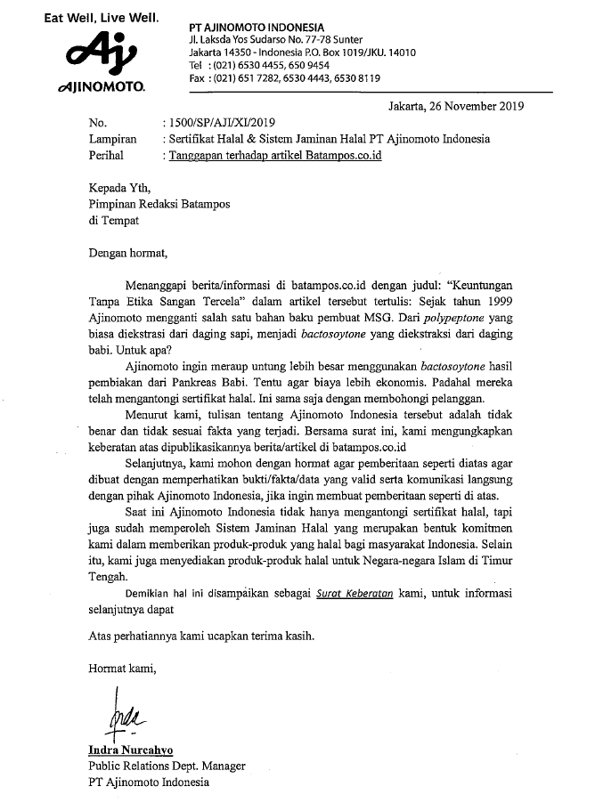 Detail Contoh Surat Permintaan Maaf Nomer 55