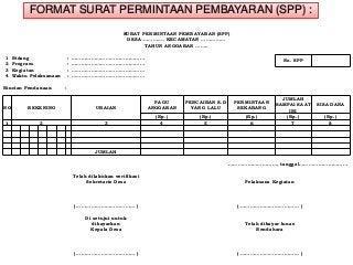 Detail Contoh Surat Permintaan Pembayaran Spp Nomer 22