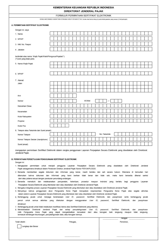 Detail Contoh Surat Permintaan Sertifikat Elektronik Pajak Nomer 14