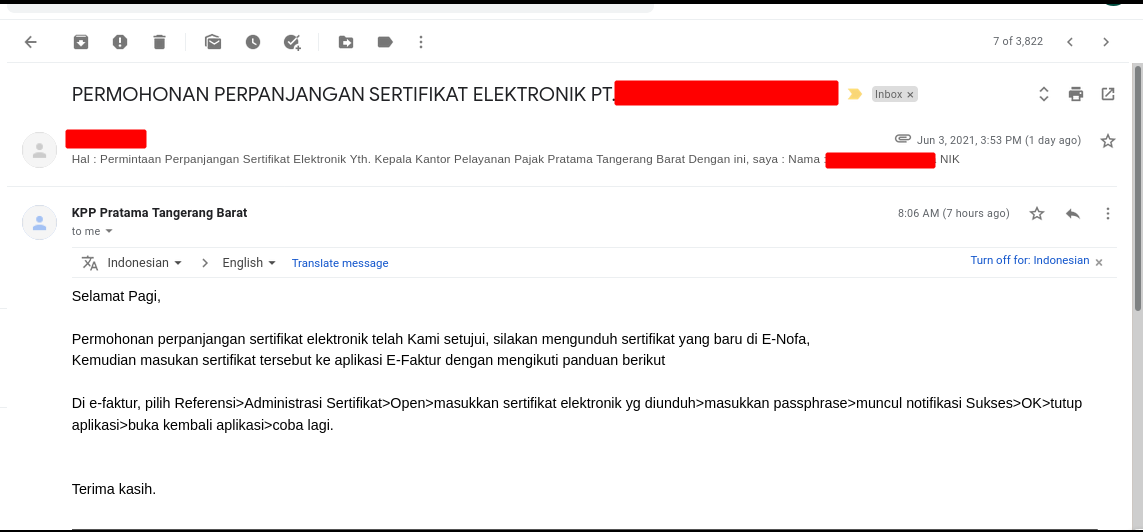 Detail Contoh Surat Permintaan Sertifikat Elektronik Pajak Nomer 39