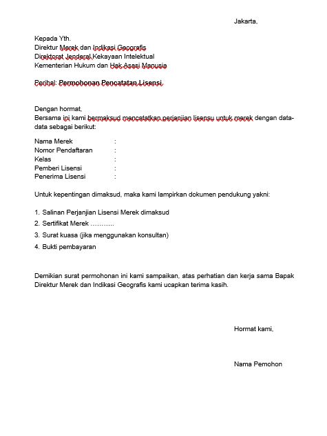 Download Contoh Surat Permohon Nomer 33