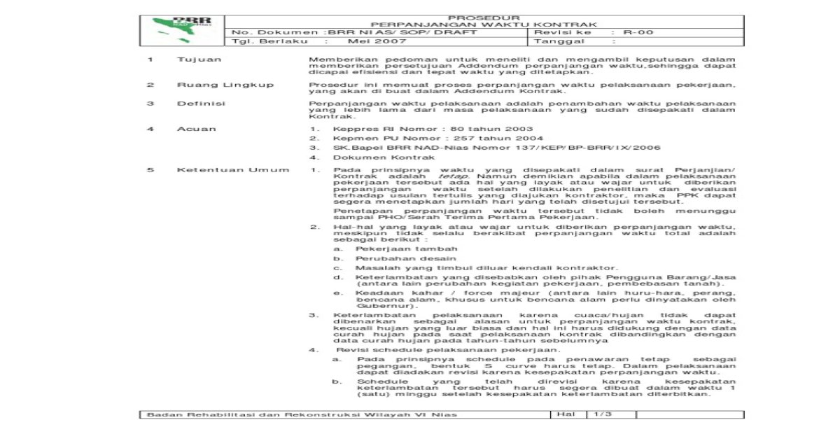 Detail Contoh Surat Permohonan Addendum Perpanjangan Waktu Nomer 40