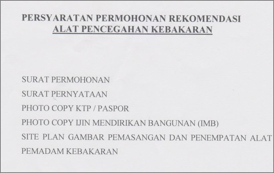 Detail Contoh Surat Permohonan Alat Pemadam Kebakaran Nomer 20