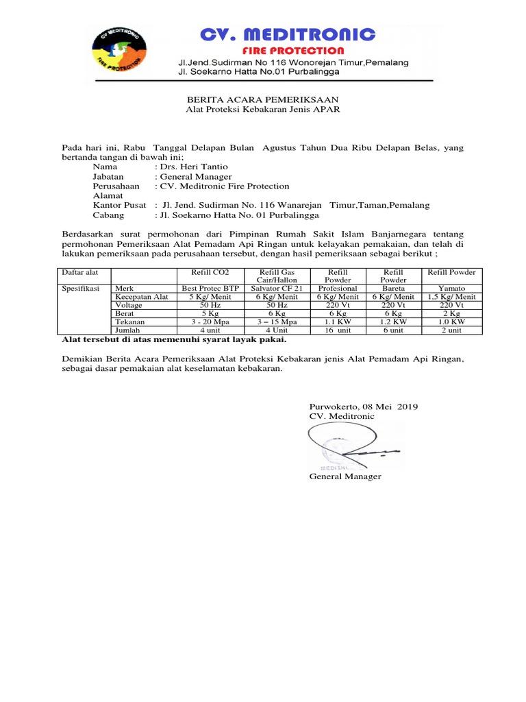 Detail Contoh Surat Permohonan Alat Pemadam Kebakaran Nomer 27