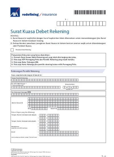 Detail Contoh Surat Permohonan Autodebet Nomer 15