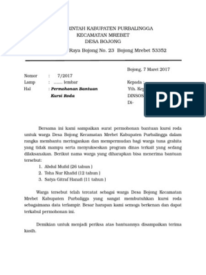 Detail Contoh Surat Permohonan Bantuan Alat Nomer 34