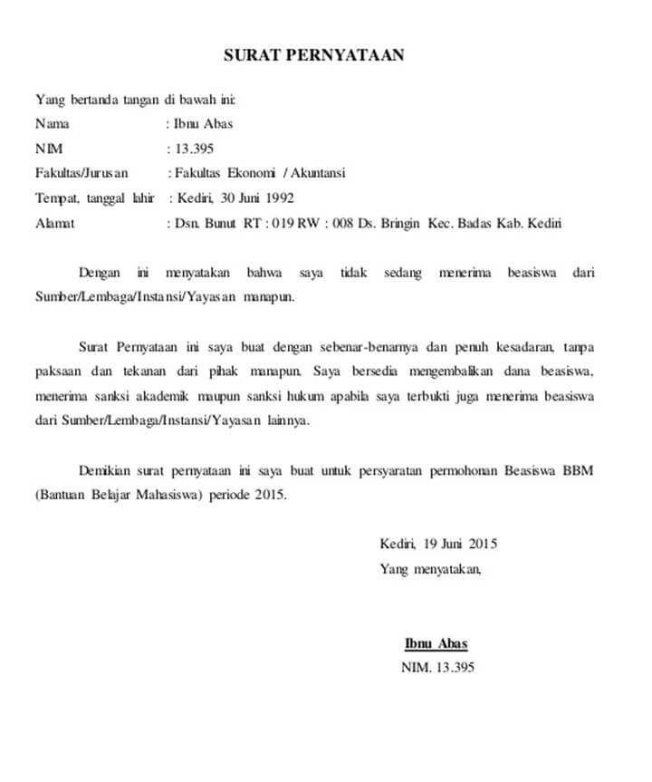 Detail Contoh Surat Permohonan Bantuan Beasiswa Nomer 41