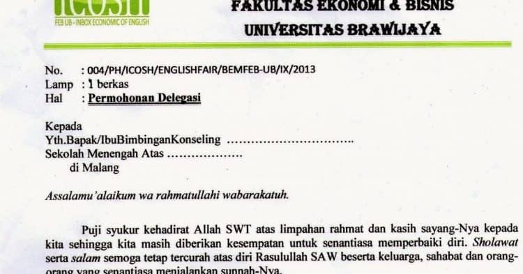 Detail Contoh Surat Permohonan Bantuan Dana Kegiatan Nomer 47