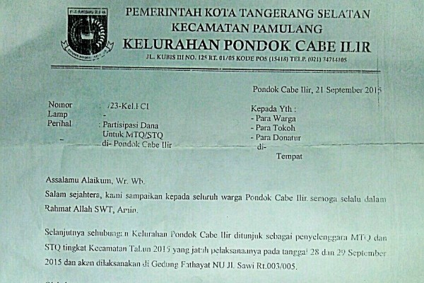 Detail Contoh Surat Permohonan Bantuan Sosial Nomer 57