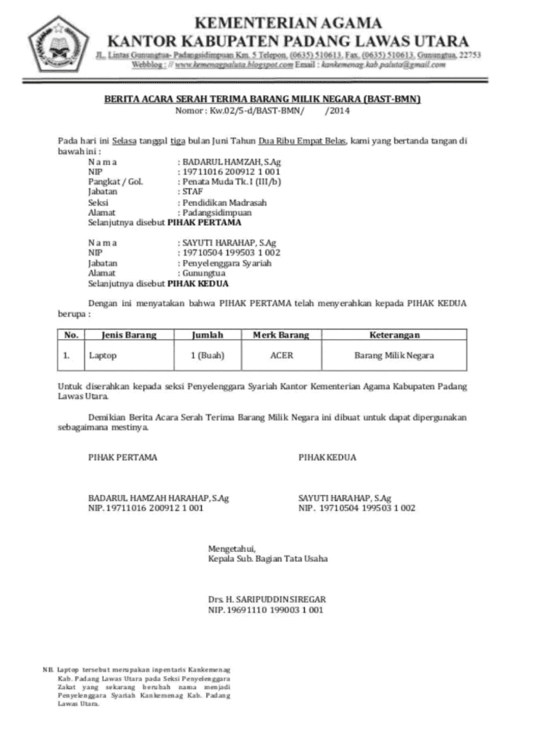 Detail Contoh Surat Permohonan Barang Inventaris Kantor Nomer 25