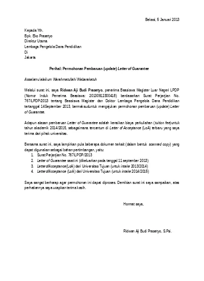 Detail Contoh Surat Permohonan Beasiswa Kepada Gubernur Nomer 35