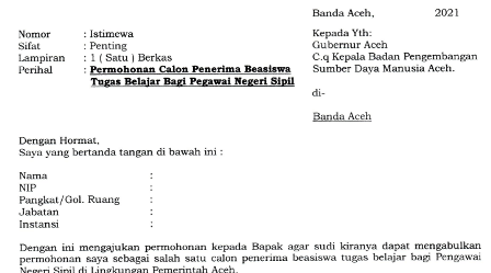 Detail Contoh Surat Permohonan Beasiswa S2 Nomer 40