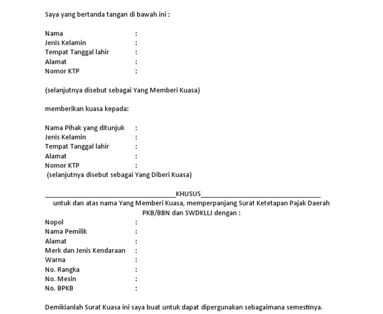 Detail Contoh Surat Permohonan Blokir Bpkb Nomer 14