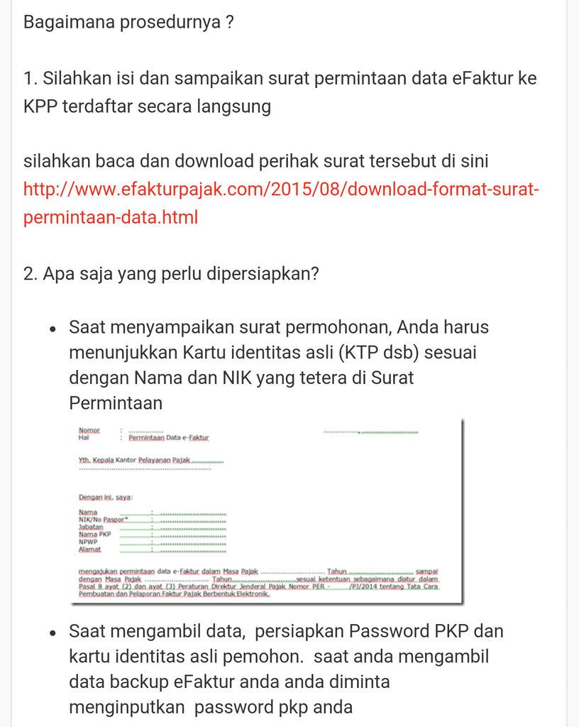 Detail Contoh Surat Permohonan E Faktur Nomer 48