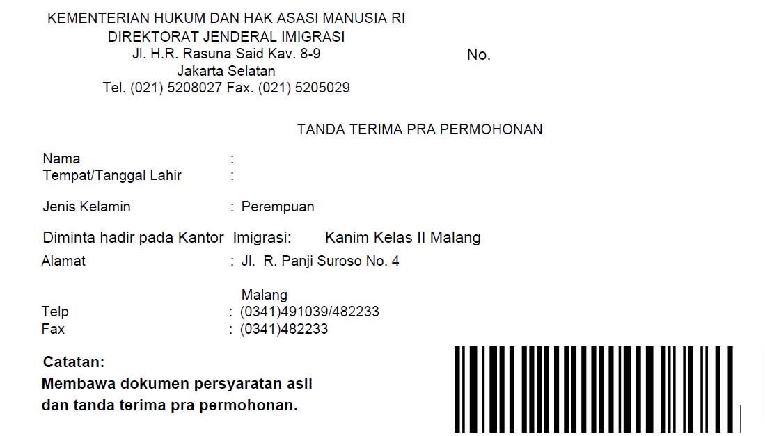 Contoh Surat Permohonan Exit Permit Only - KibrisPDR