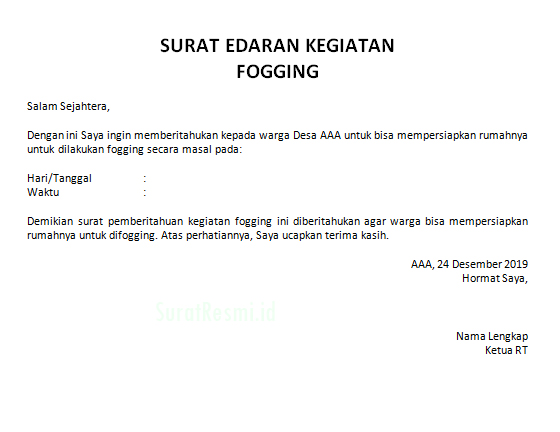 Detail Contoh Surat Permohonan Fogging Nomer 32