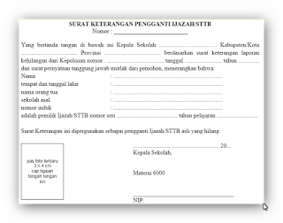 Detail Contoh Surat Permohonan Ijazah Hilang Nomer 26