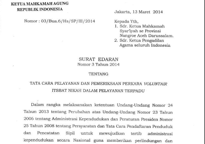 Detail Contoh Surat Permohonan Itsbat Nikah Nomer 16