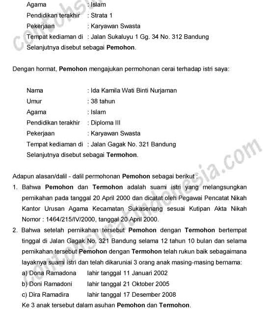 Detail Contoh Surat Permohonan Itsbat Nikah Nomer 19