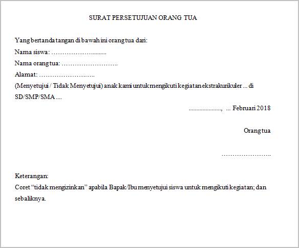 Detail Contoh Surat Permohonan Izin Kegiatan Ekstrakurikuler Nomer 12