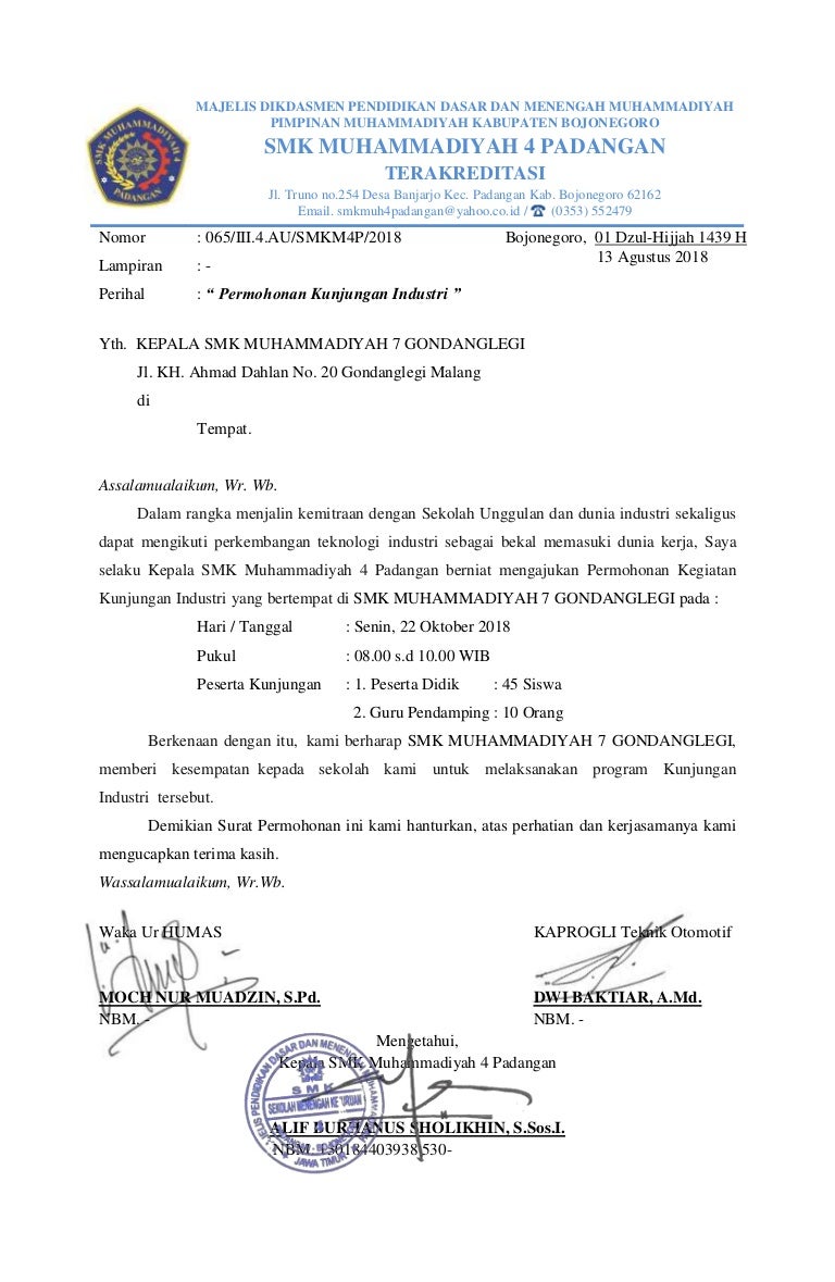 Detail Contoh Surat Permohonan Izin Kunjungan Nomer 22