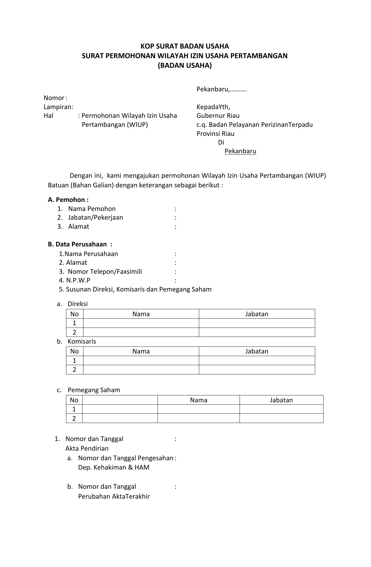 Detail Contoh Surat Permohonan Izin Prinsip Nomer 35