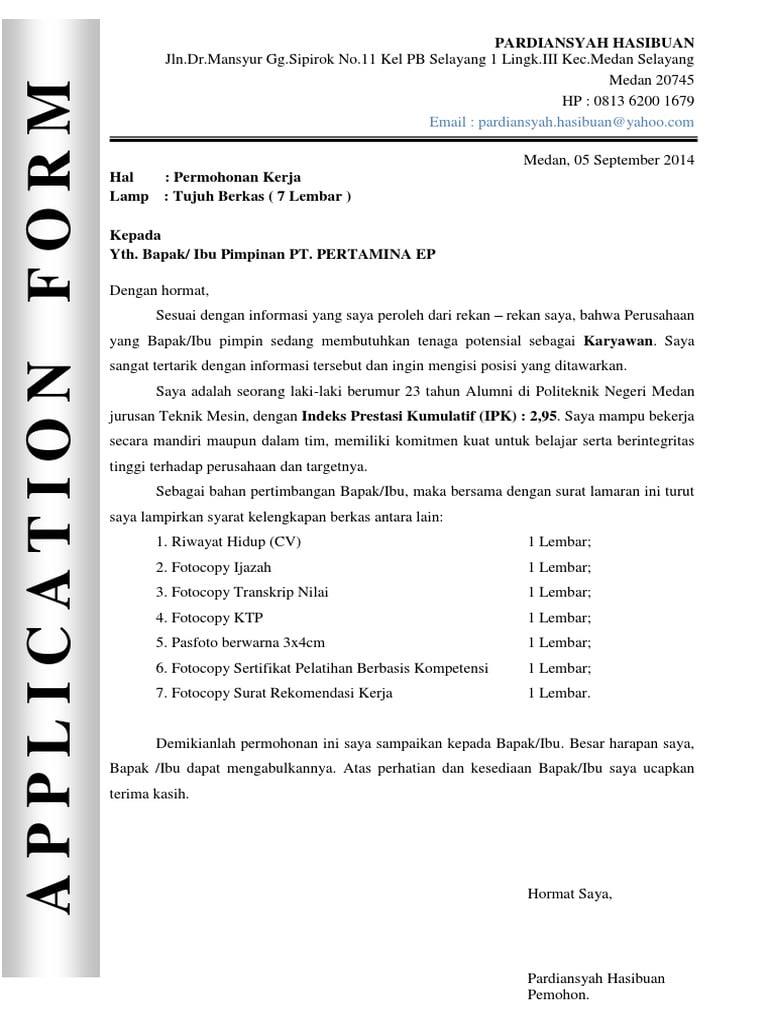 Detail Contoh Surat Permohonan Ke Pertamina Nomer 19