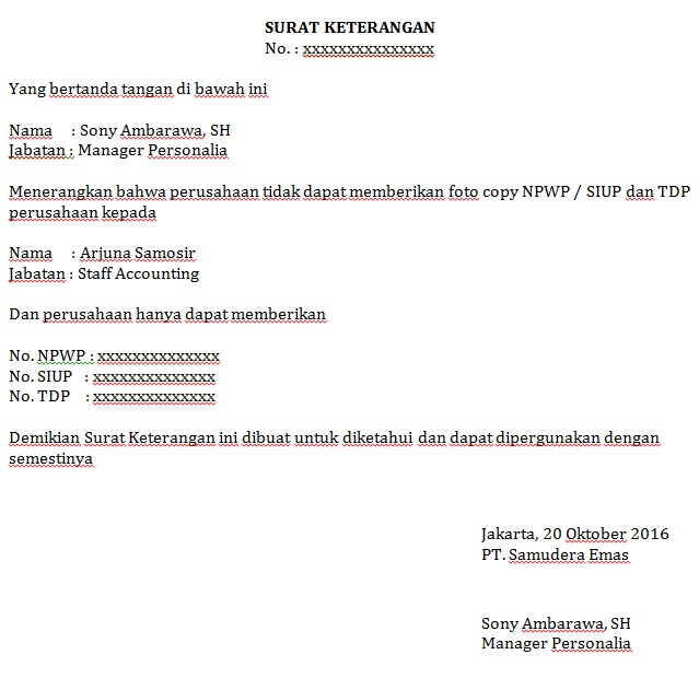 Detail Contoh Surat Permohonan Keberatan Nomer 23