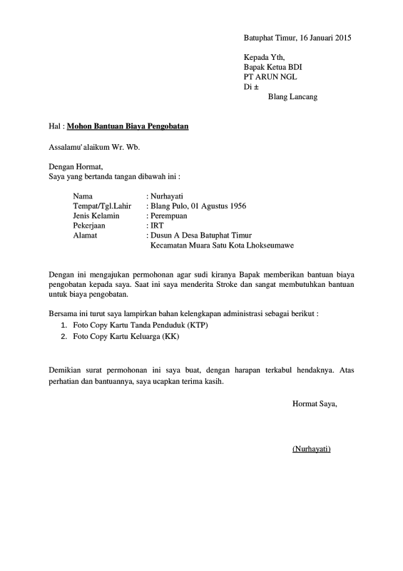 Detail Contoh Surat Permohonan Kendaraan Dinas Operasional Nomer 34