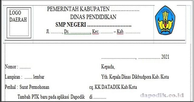 Download Contoh Surat Permohonan Kepala Sekolah Baru Nomer 36