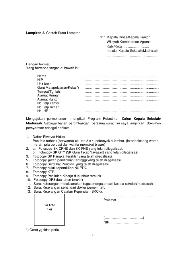 Detail Contoh Surat Permohonan Kepala Sekolah Baru Nomer 47