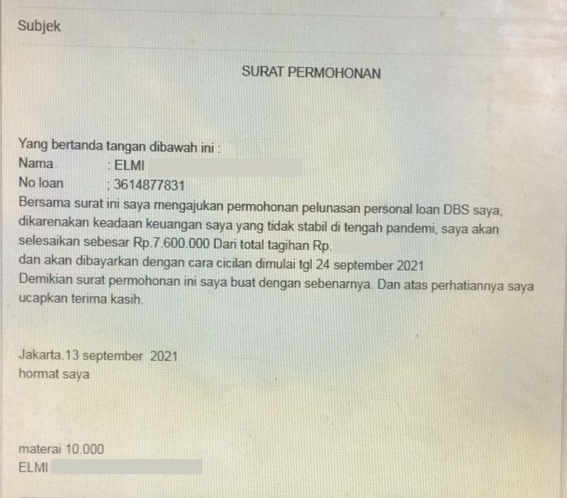 Detail Contoh Surat Permohonan Keringanan Pembayaran Kartu Kredit Nomer 20