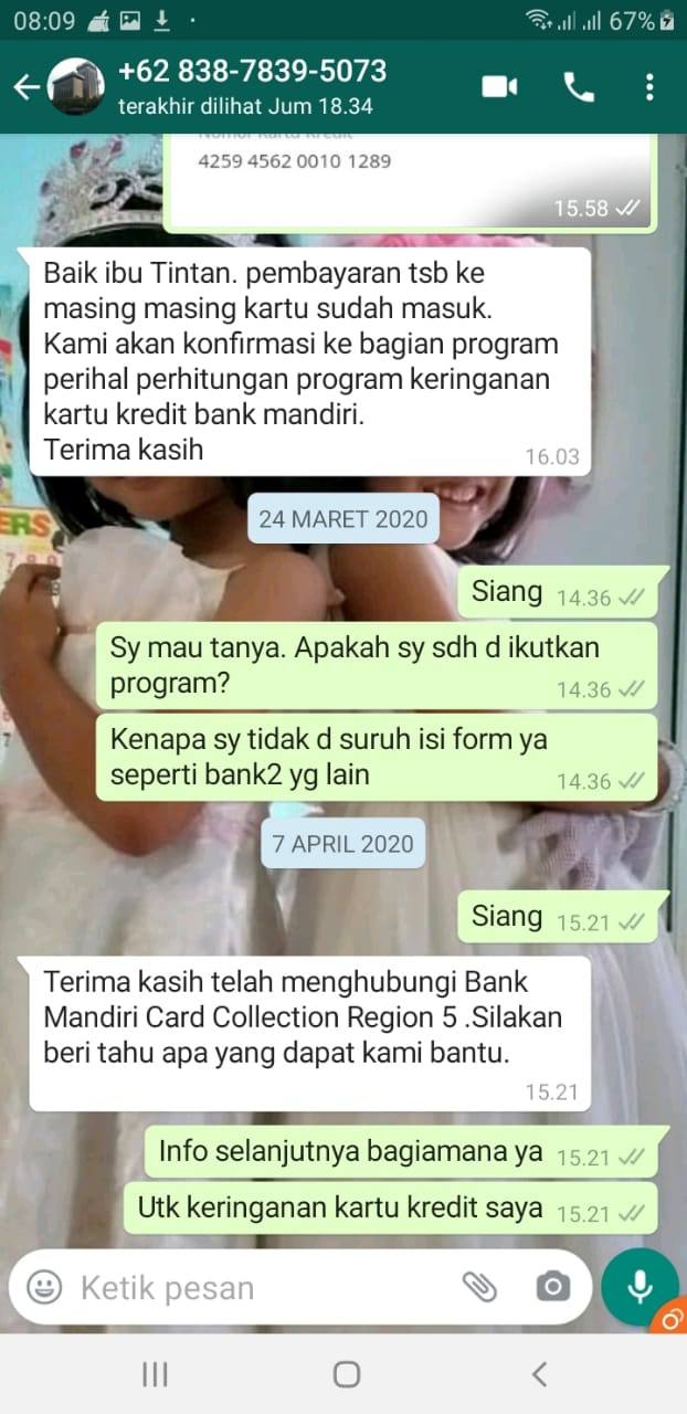 Detail Contoh Surat Permohonan Keringanan Pembayaran Kartu Kredit Mandiri Nomer 10